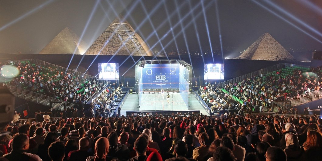 CIB Egyptian Squash Open to Take Place In Front of Great Pyramid of
