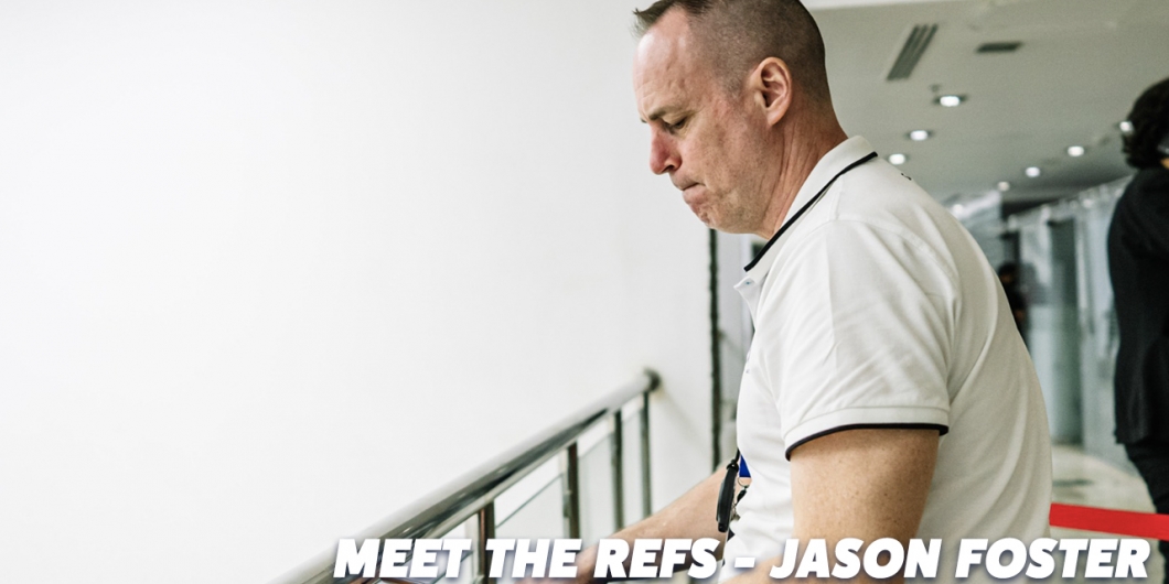 Top squash referee Foster on “squash’s best seat in the house” PSA