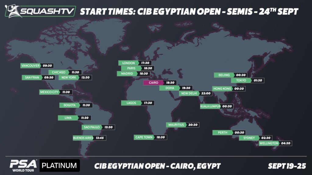 CIB Egyptian Open Semi-Finals: Preview - PSA Squash Tour