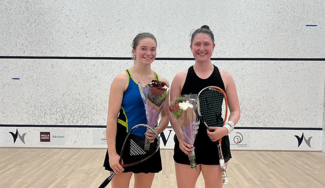 Marina Stefanoni (left) and Laura Tovar (right) at the prize giving ceremony in Greenwich