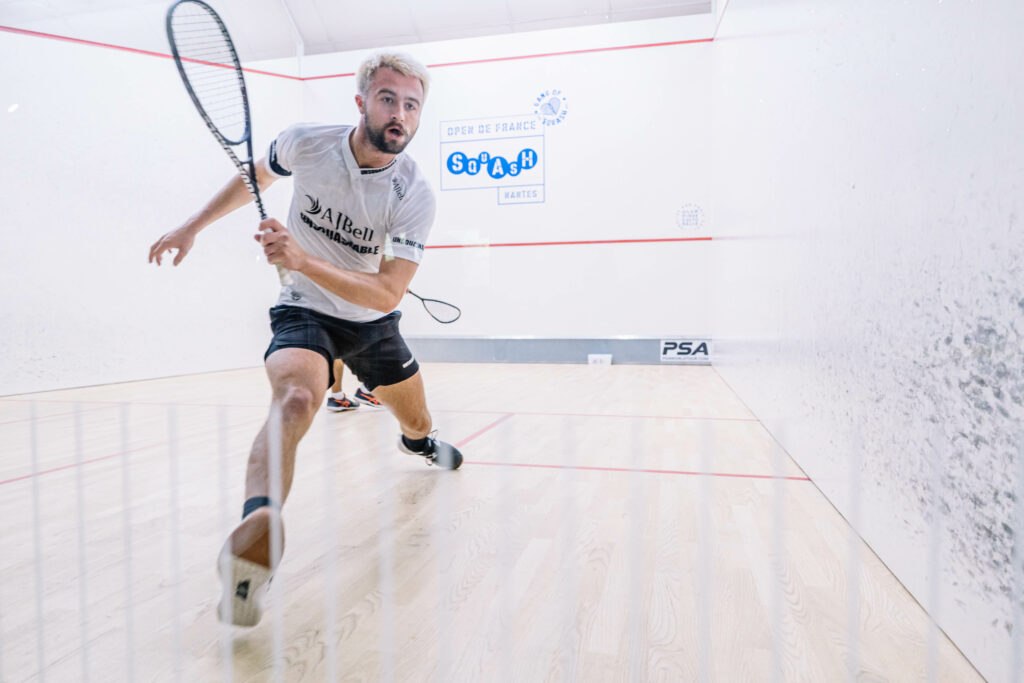 Nick Wall in action during the opening day in Nantes