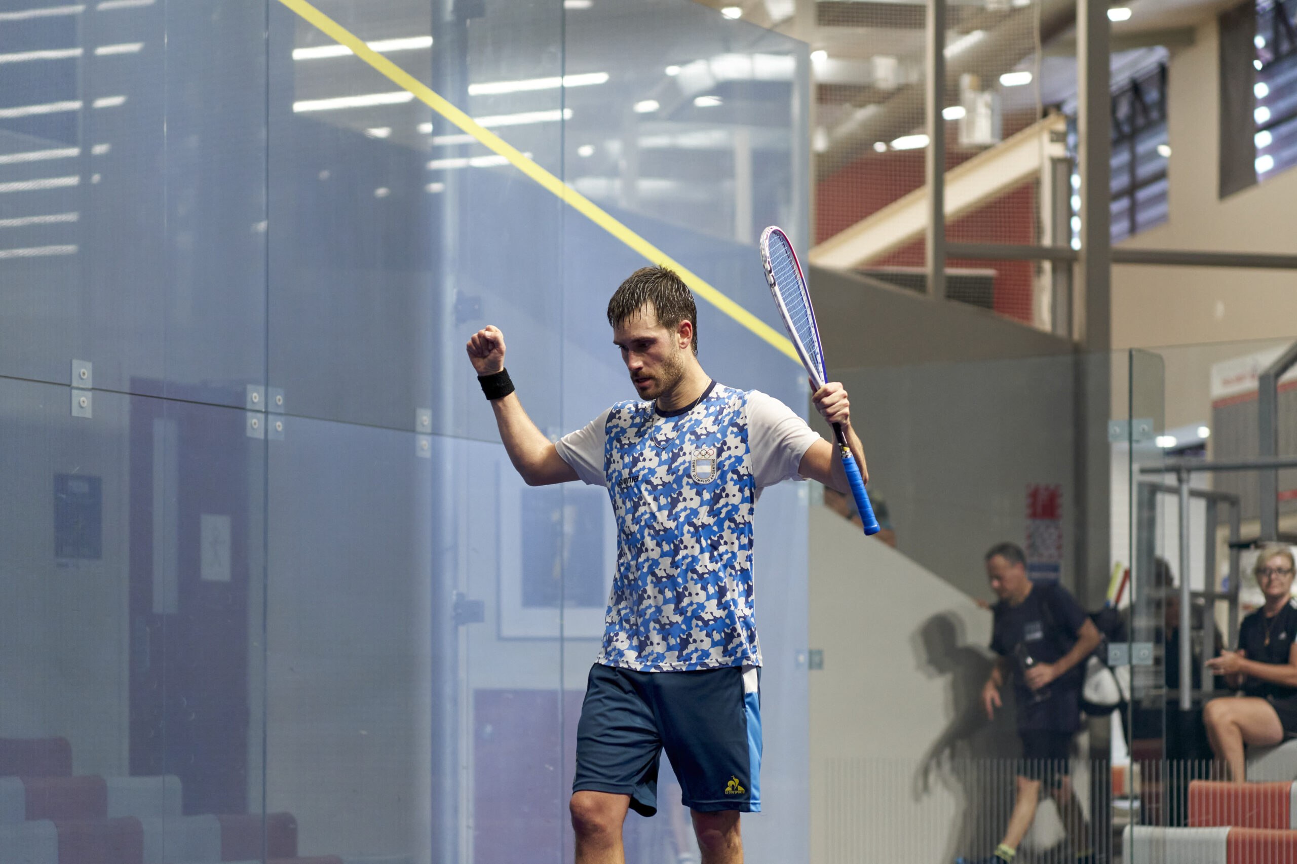 Leandro Romiglio in action at the New Zealand Open in November 2022