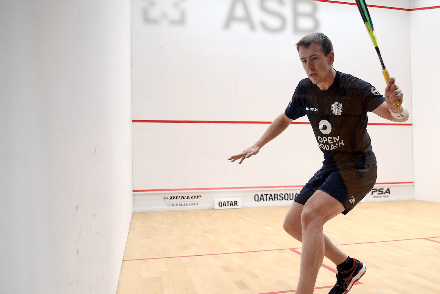 Nathan Lake in action at the QTerminals Qatar Classic