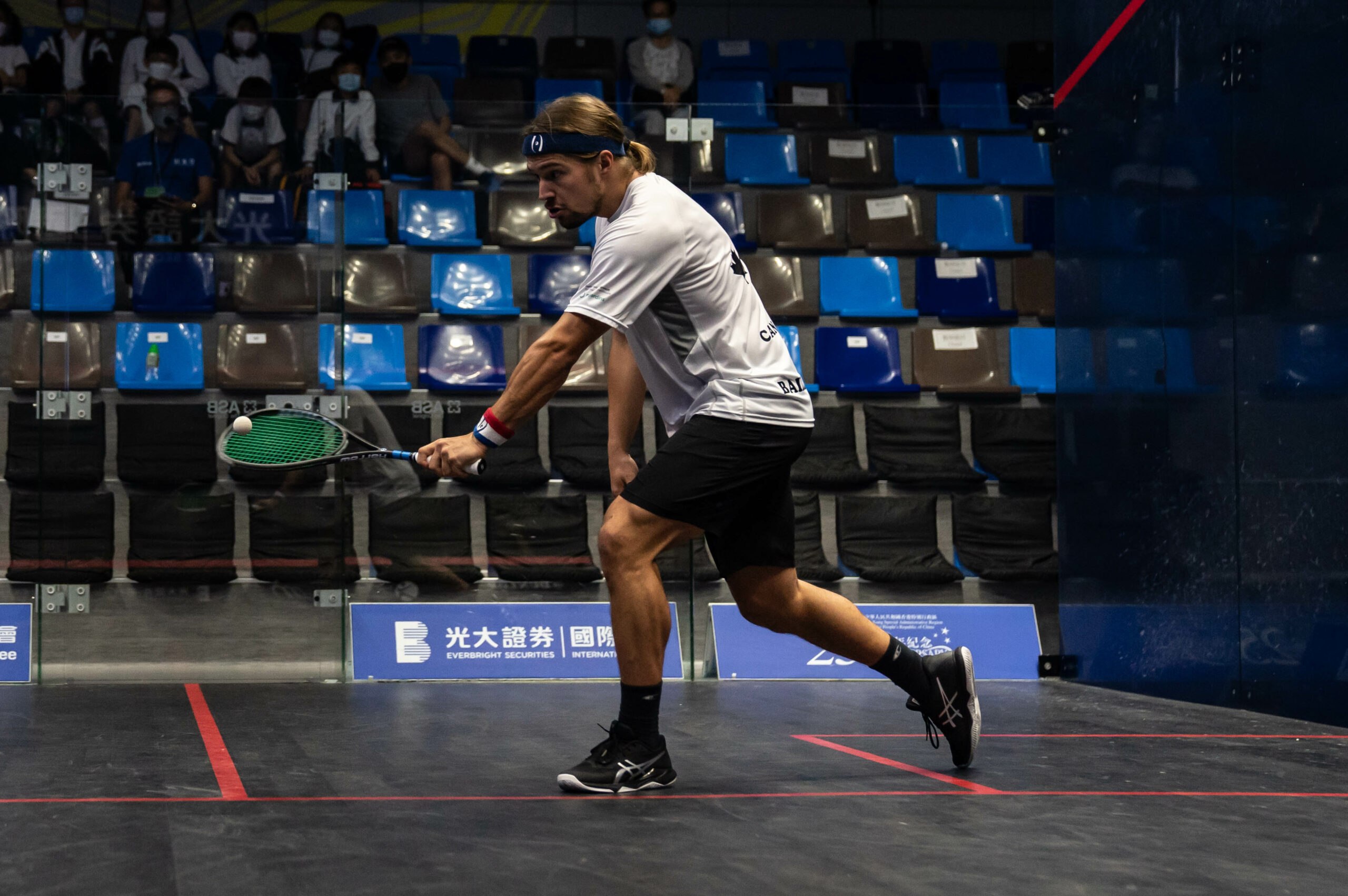 David Baillargeon in action at the Hong Kong Open