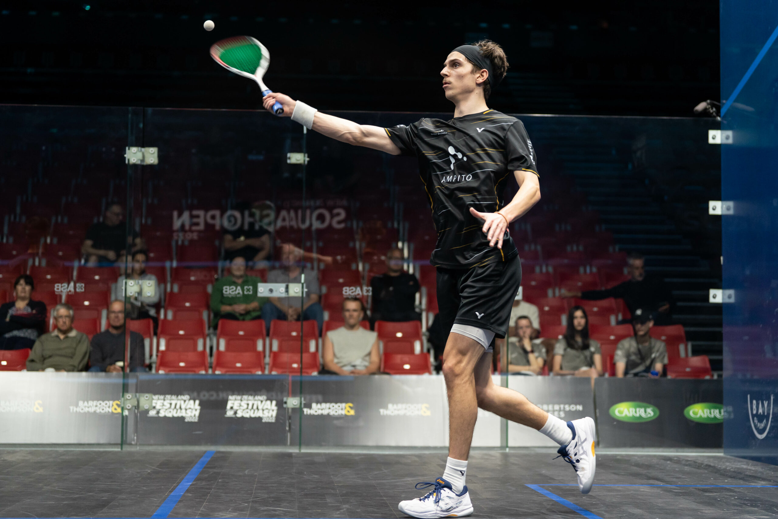 Charlie Lee during the Robertson Lodges New Zealand Open in November 2022