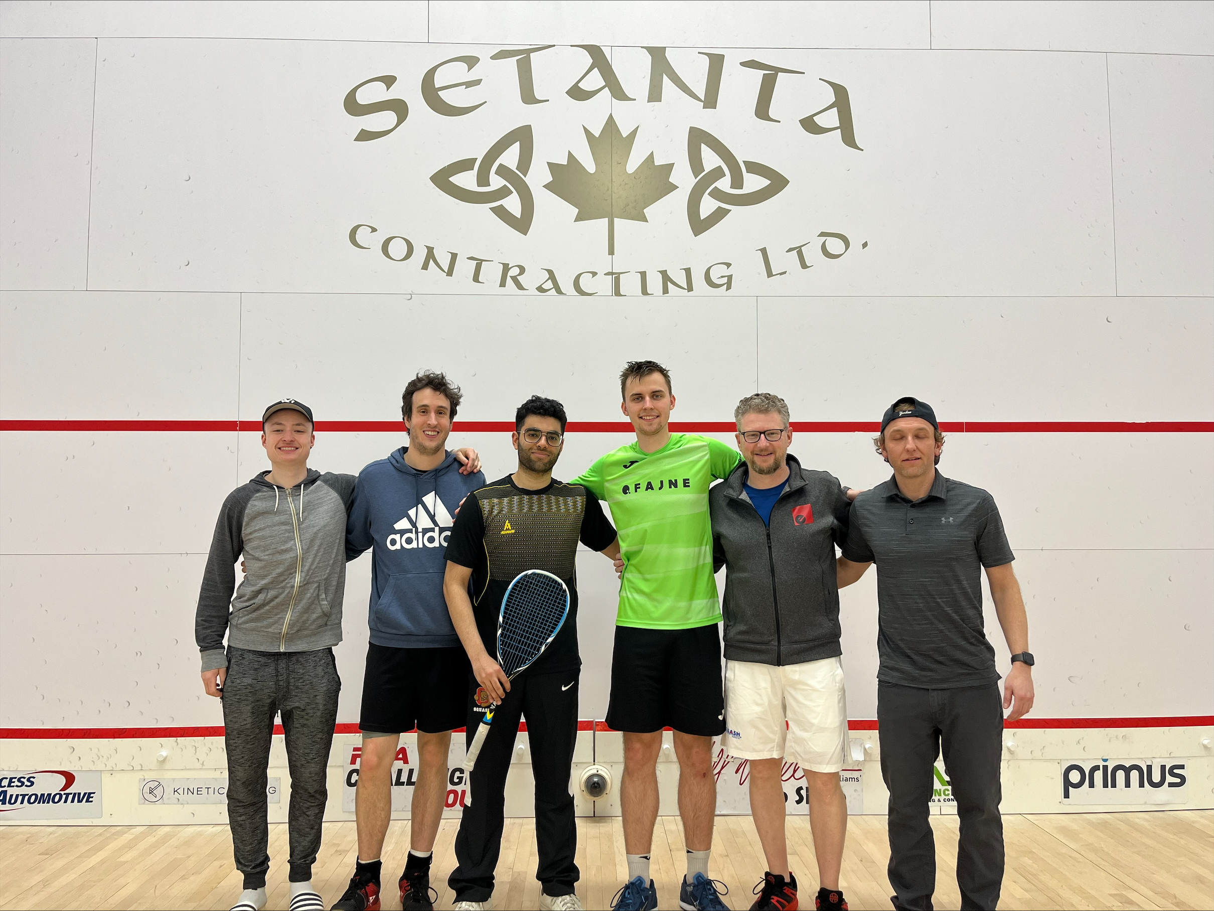 Viktor Byrtus (green) was the winner in Edmonton this week