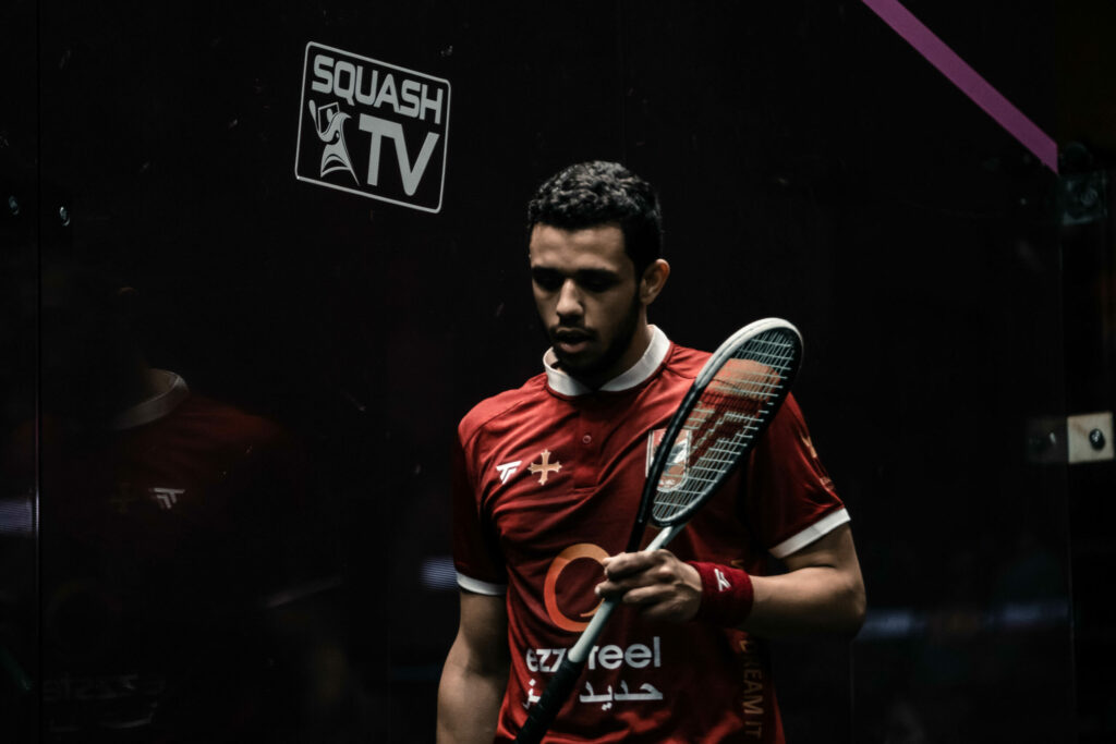 Mostafa Asal during the 2022-2023 PSA World Championships